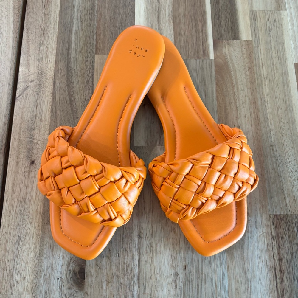 A New Day Braided Slides